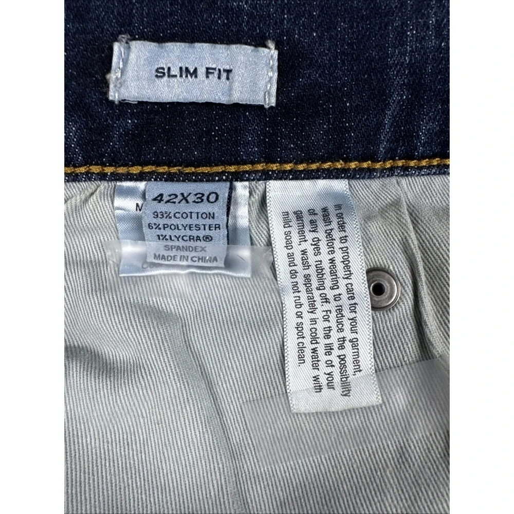 Joseph‎ Abboud Jeans Mens 42x30 Blue Slim Fit Luxe Ultra Comfort Denim